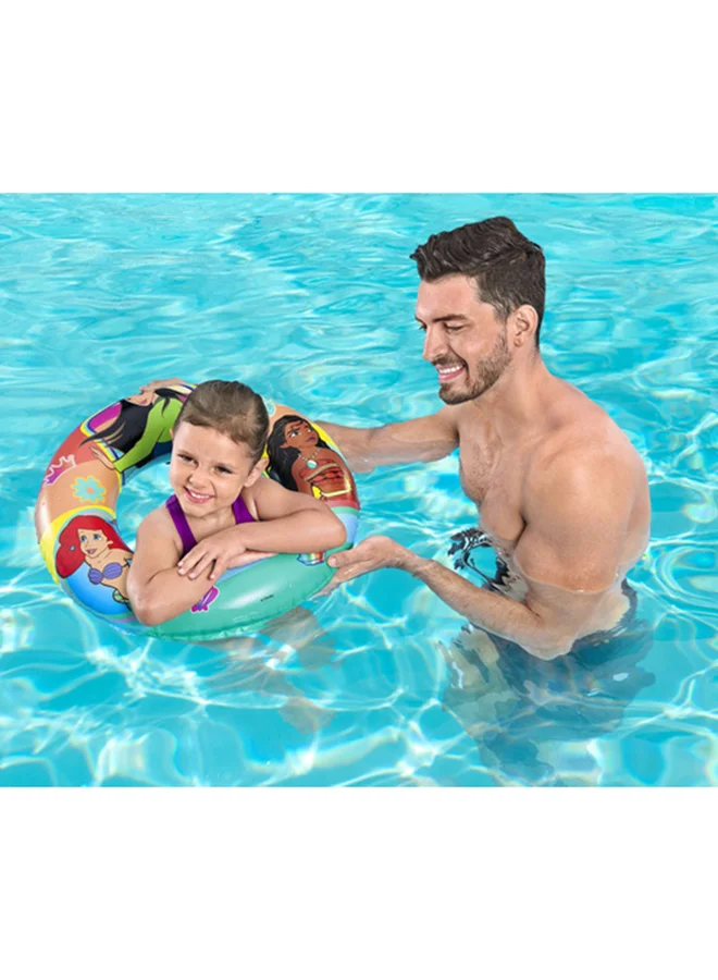 بست واي Unique Design Disney Princess Printed Play Center Inflatable Swimming Pool Float 12x19.5x2.5cm