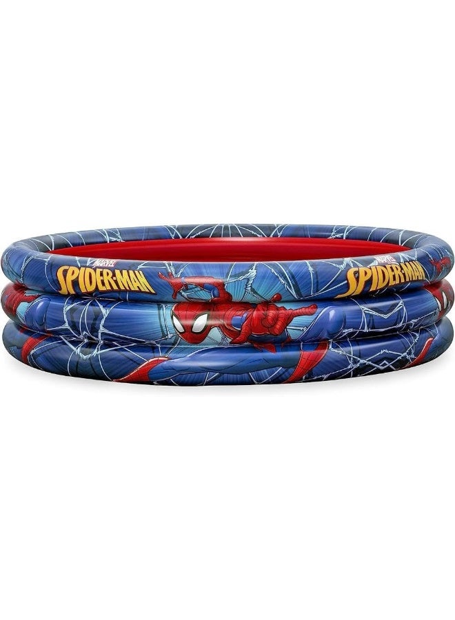 Bestway Spider-Man 3-Ring Inflatable Play Pool 112x30cm  - Image 4