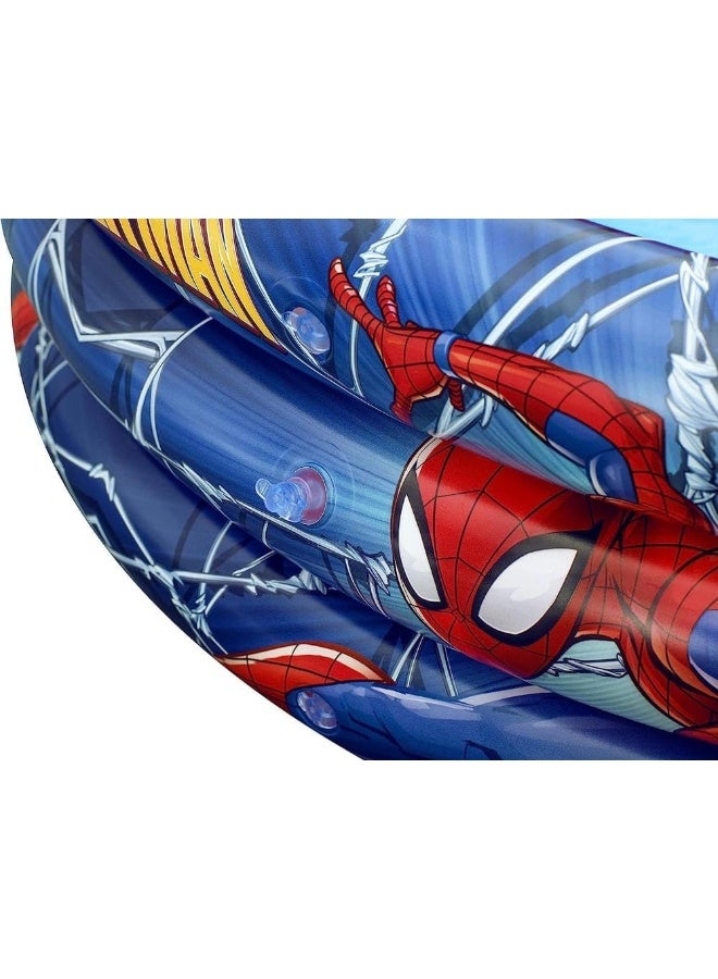 Bestway Spider-Man 3-Ring Inflatable Play Pool 112x30cm  - Image 3