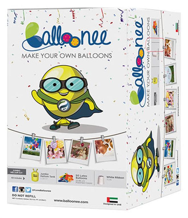 Balloonee Jumbo Disposable Helium Party Kit - (50 Balloons) - Image 1