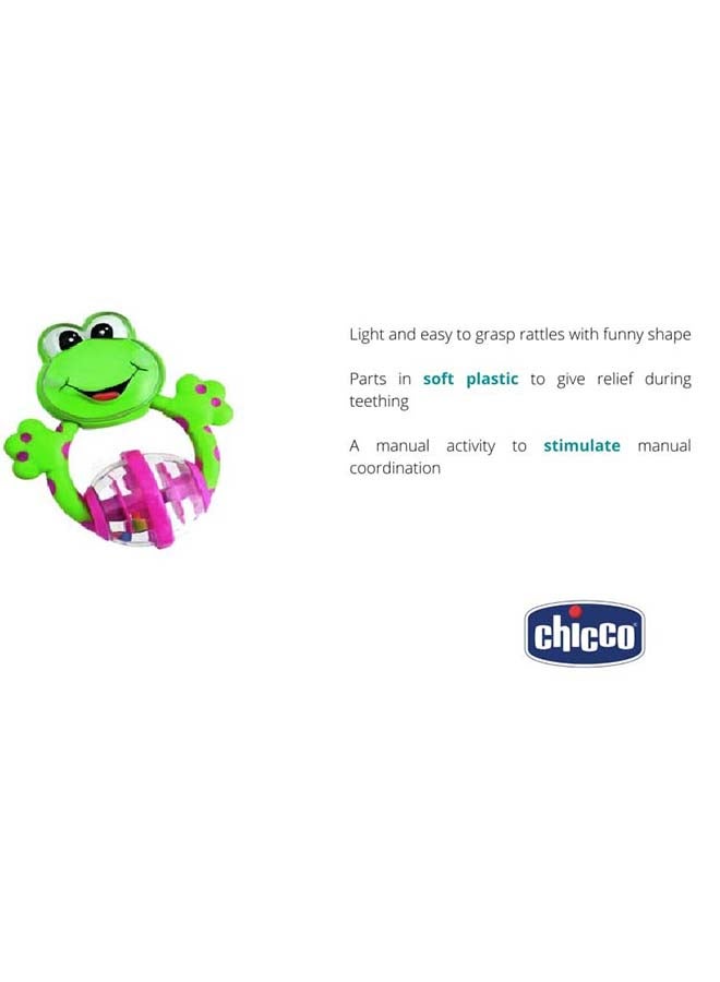Chicco Fun Teething Rattle Frog 3-18M - Image 4