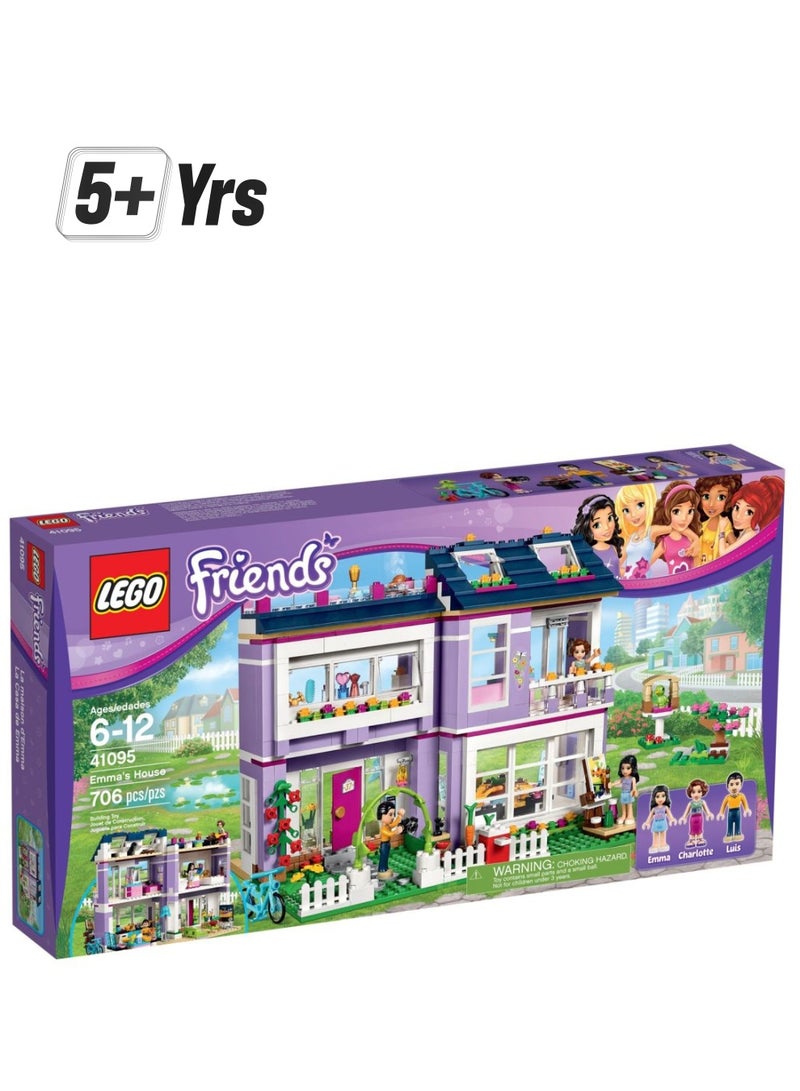 LEGO 41095 Friends Emma’s House 41095 706 5+ Years  - Image 1