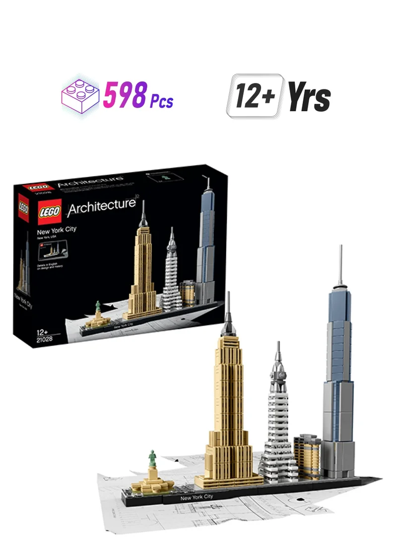 LEGO LEGO 21028 Architecture New York City, USA Building Toy Set (598 Pieces)