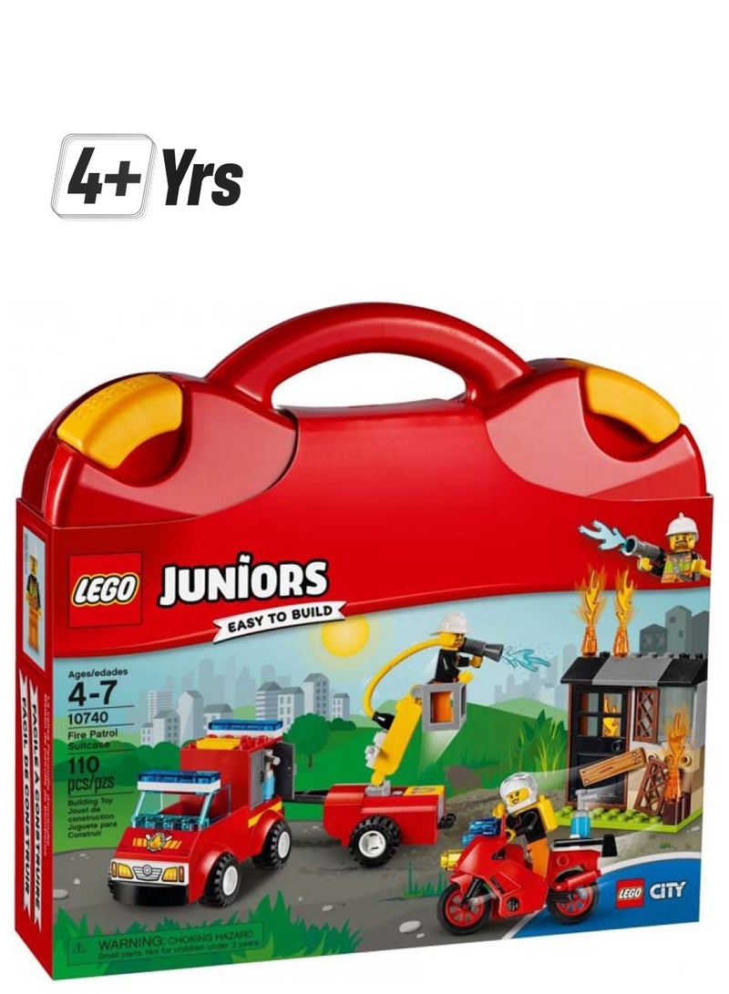 ليغو طقم حقيبة فاير باترول من مجموعة جونيورز من 110 قطعة 10740 110 أكبر من 4 سنوات - Image 1