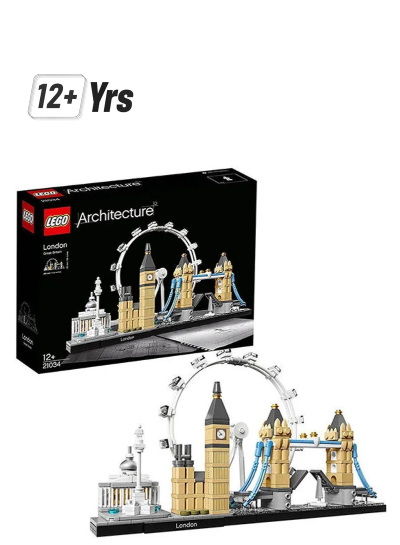 ليغو Lego Architecture London Building Toy Set (468 Pieces) 12+ Years 21034