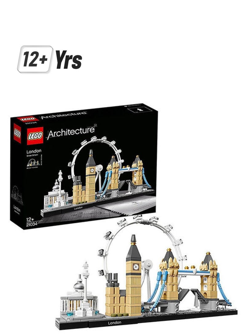 LEGO - 6174059 Lego Architecture London Building Toy Set (468 Pieces) 12+ Years 21034 468 12+ Years - Image 1