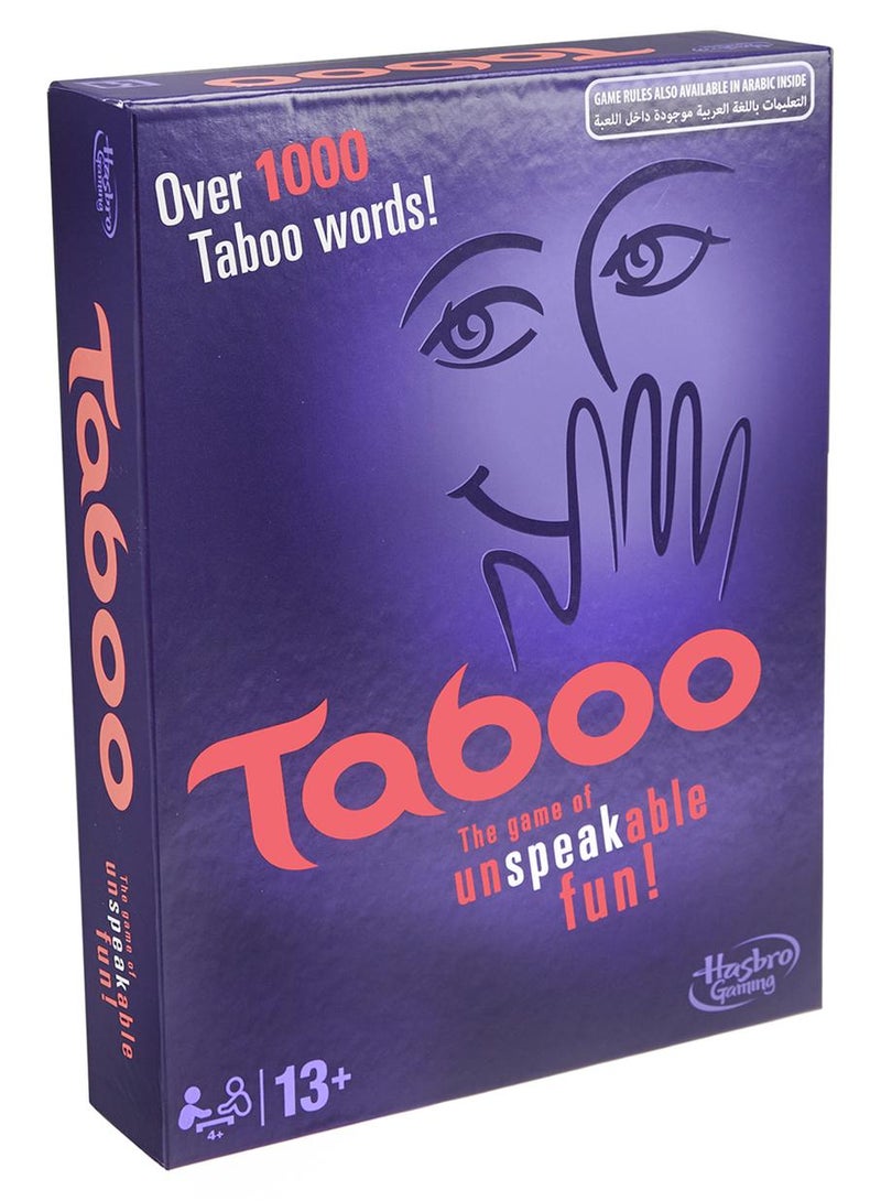 HASBRO - GAMING Taboo Board Game (English)- Fast-Paced Clue-Giving Guessing Game, 100+ Updated Phrases, Timer & Game-Changer Die, Ages 13+ - Image 1