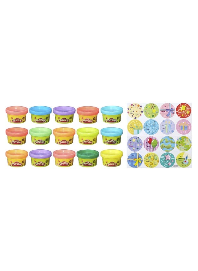 Play-Doh Party Bag, 15 Mini Cans for Kids Party Favors, Classroom Prizes, Toys for 2 Year Olds and Up, Play Doh 1 Ounce Each; Art & Craft Toys For Kids, Great Gift For Boys & Girls - Image 2