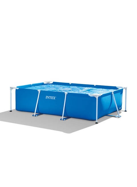 Intex Sturdy Rectangular Frame Pool – 300x200x75 cm, Blue, Unisex, – Durable Outdoor Water Fun