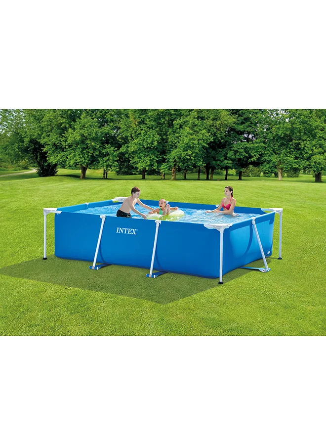 INTEX Intex Sturdy Rectangular Frame Pool – 300x200x75 cm, Blue, Unisex, – Durable Outdoor Water Fun