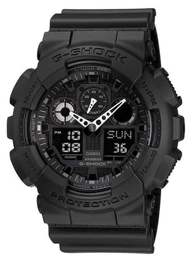 كاسيو ساعة يد بعقارب ورقمية طراز GA100-1A1 - مقاس 51 مم - لون أسود للرجال - Image 1