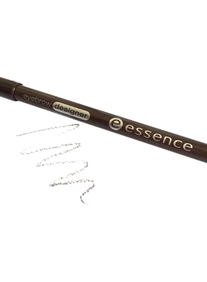 Essence 02 Brown Eyebrow Designer 02 Brown | Long Lasting Brow Pencil with Brush | Smooth Application for Natural Finish | Defines and Shapes Brows | Vegan & Cruelty Free | Clean Beauty Makeup Tool 02 Brown for Women | Best Price UAE