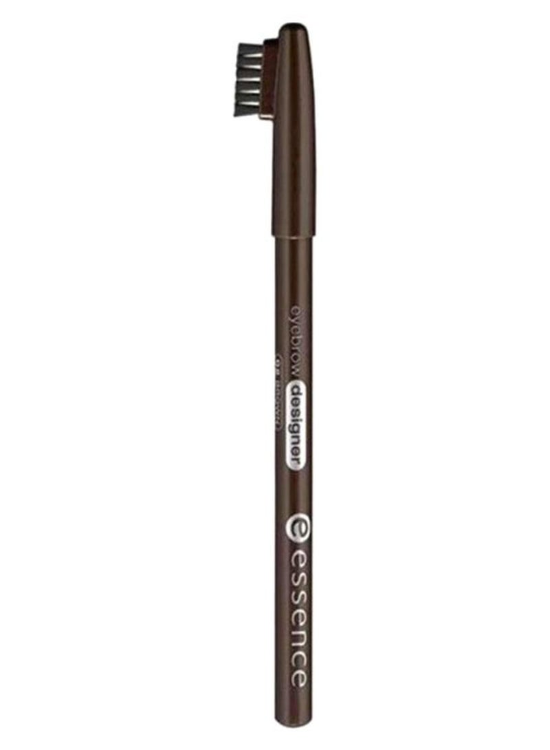 Essence Eyebrow Designer 02 Brown | Long Lasting Brow Pencil with Brush | Smooth Application for Natural Finish | Defines and Shapes Brows | Vegan & Cruelty Free | Clean Beauty Makeup Tool 02 Brown - Image 1