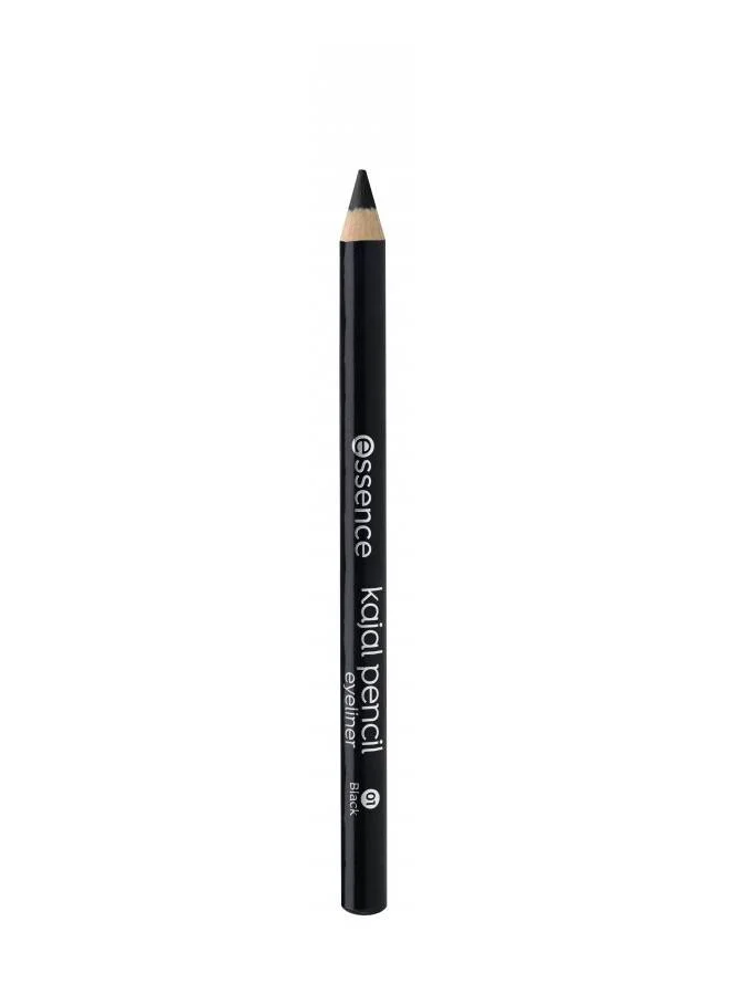 Essence Kajal Pencil 01 Black | Smooth Glide Eye Pencil | Long Lasting Waterproof Kajal | Easy to Apply & Blend | Smudge Resistant Matte Finish | Everyday Eye Makeup Essential | 1g