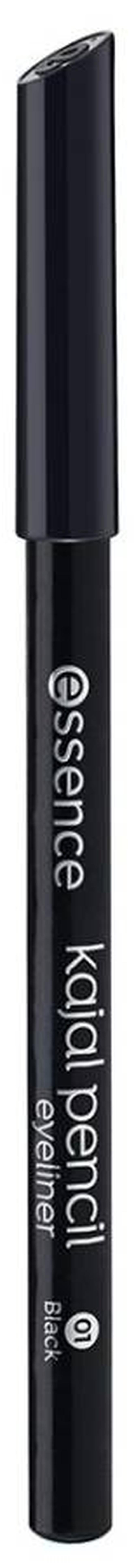 Essence Kajal Pencil 01 Black | Smooth Glide Eye Pencil | Long Lasting Waterproof Kajal | Easy to Apply & Blend | Smudge Resistant Matte Finish | Everyday Eye Makeup Essential | 1g 01 Black - Image 1