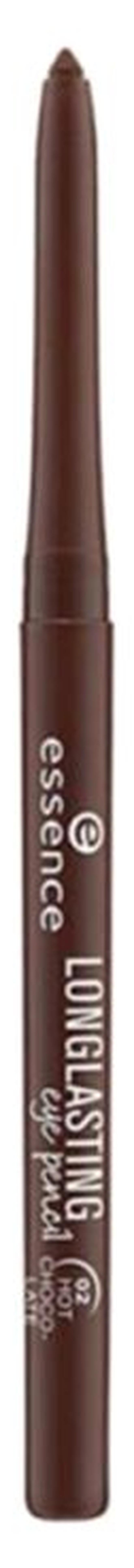 Essence Long Lasting Eye Pencil | 02 Hot Chocolate | Waterproof & Smudgeproof Eyeliner | Soft Creamy Texture for Smooth Application | Bold Defined Look | Up to 18H Stay | Easy Twist Pencil | 0.28g 02 Hot Chocolate - Image 1