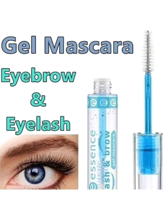 Essence Clear 01 Lash & Brow Gel Mascara | Clear | Long-Lasting Transparent Gel for Eyelashes and Eyebrows | Vegan Cruelty-Free Makeup Essential | 9 ml Clear 01 for Women | Best Price UAE