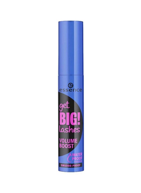 Get Big Lashes Volume Boost Waterproof Mascara Black | Smudge-Proof & Long-Lasting Lash Extension | Mega Volume Curling Mascara | Bold Eye Makeup for Fuller Thicker Lashes | Vegan | 12ml Black