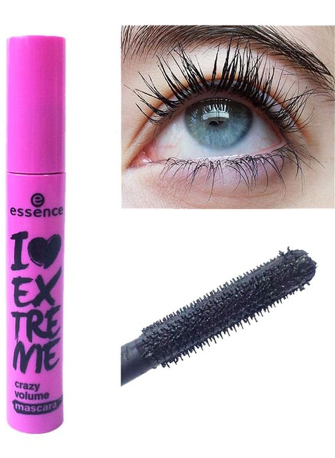 Essence I Love Extreme Crazy Volume Mascara Black | Black Creamy Texture for Curling, Extension & Long Lasting Volumizing Lashes (Pack of 1) Crazy Volume - Image 4