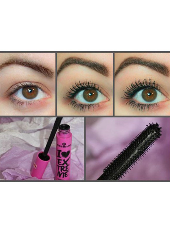Essence I Love Extreme Crazy Volume Mascara Black | Black Creamy Texture for Curling, Extension & Long Lasting Volumizing Lashes (Pack of 1) Crazy Volume - Image 5