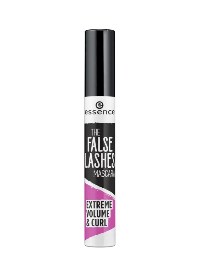 Essence The False Lashes Mascara Extreme Volume & Curl | Longlasting Vegan Mascara for Bold Curling & Volumising Effect | Intense Look with False Eyelash Finish | Smudge-Proof Eye Makeup (10 ml)