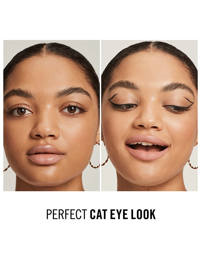 RIMMEL LONDON Glameyes Professional Liquid Eyeliner, 3.5 ml, 01 Black Glamour - Image 4