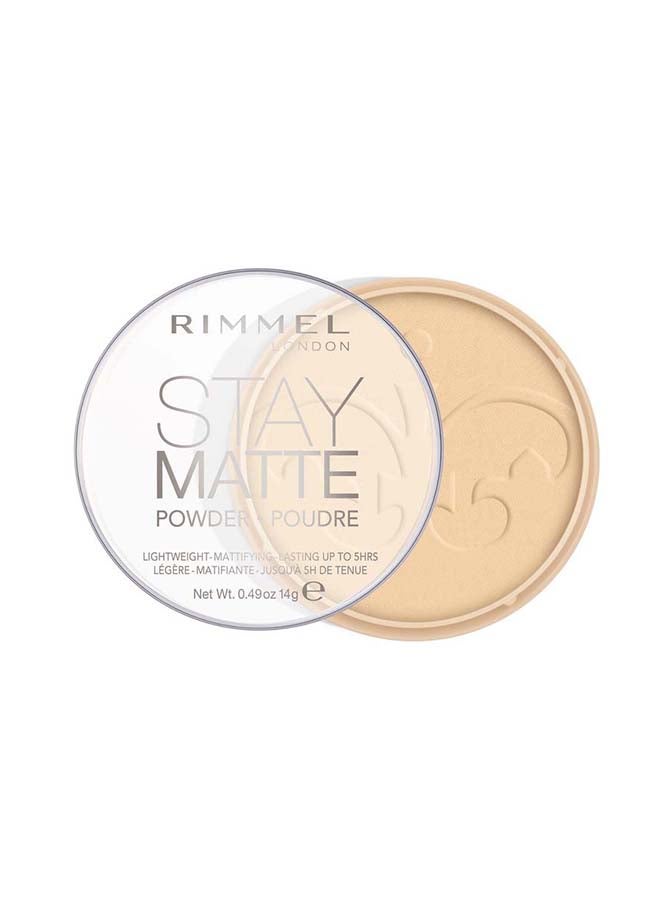 RIMMEL LONDON Stay Matte Pressed Powder 14 g 01 Transparent - Image 1