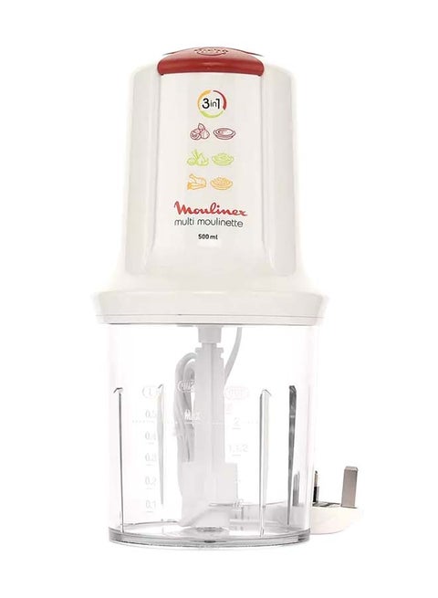 Multi Moulinette Chopper 500 ml AT711161 White / Red