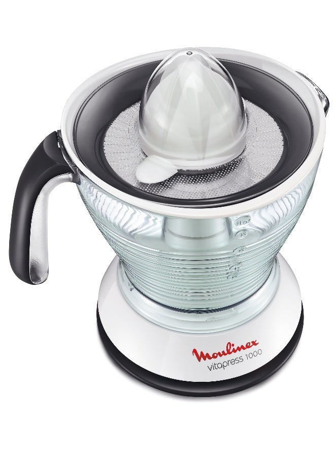 Moulinex Juicer | Vitapress 1 L Citrus Press | Electric Orange Juicer | XXL capacity | Multi Color | 25 W PC302B27 White / Coal - Image 1