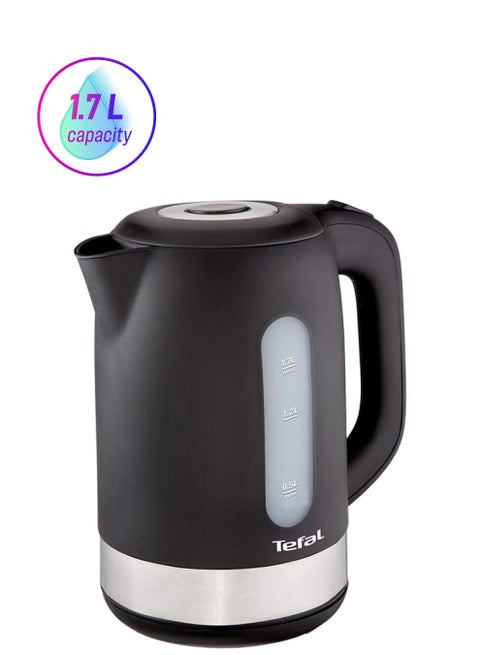 Kettle | Equinox Water Boiler | with removable anti-scale filter | 2 Years Warranty 1.7 L 2400 W KO330827 Black