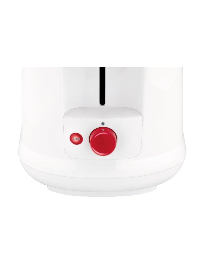 Moulinex Toaster | Principio | 2 Slots | 850 W | 7 Levels of Toasting | Defrost Function |    2 Years Warranty 850 W LT160127 White / Red - Image 3