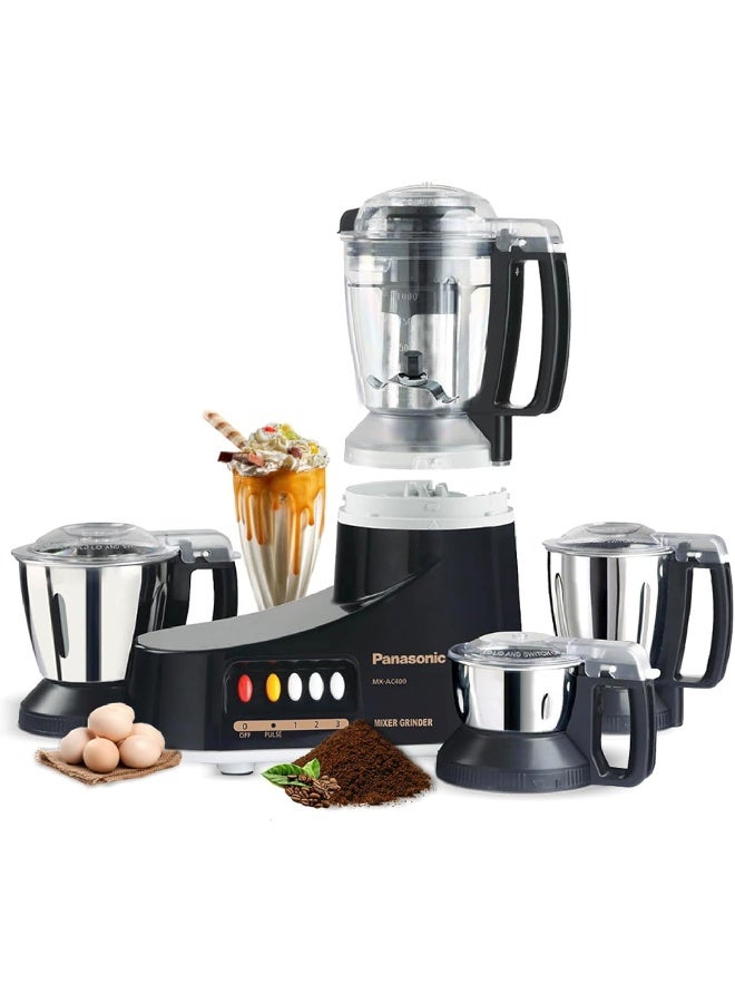 باناسونيك خلاط ومطحنة مع 4 أوعية 1000 W MX-AC400 أسود - Image 1