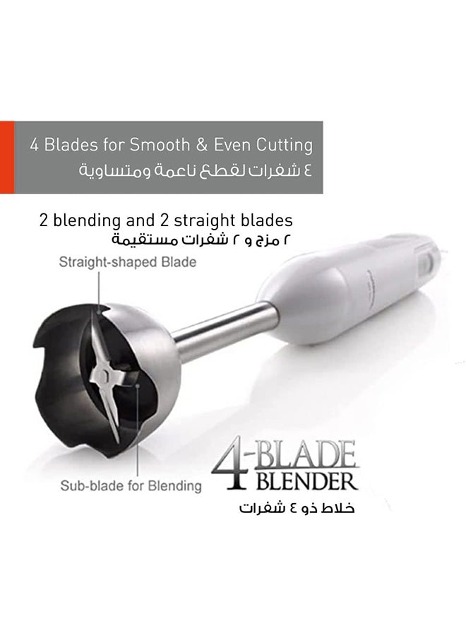 Panasonic Hand blender 600-Watt, stainless steel shaft and beaker with "Min 1 year manufacturer warranty MXGS1W White - Image 3