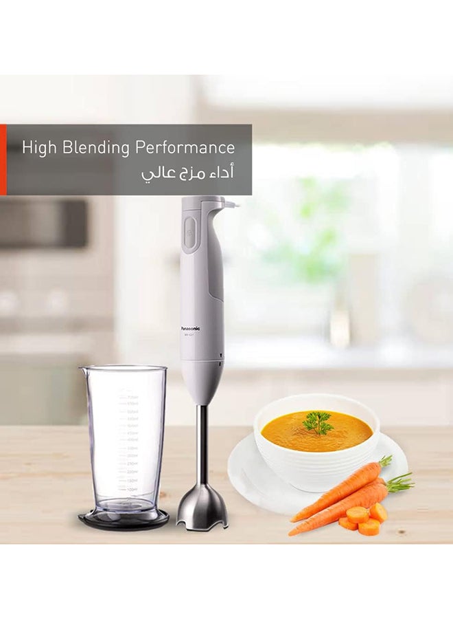 Panasonic Hand blender 600-Watt, stainless steel shaft and beaker with "Min 1 year manufacturer warranty MXGS1W White - Image 2