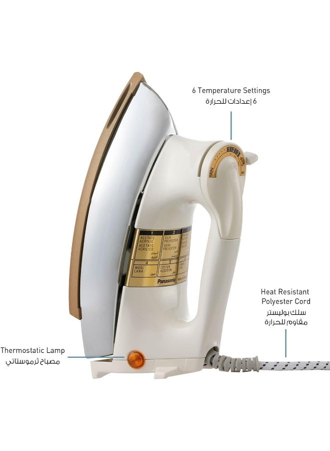 Panasonic Heavy Weight Dry Iron 1000 W NI22AWTXJ White - Image 2