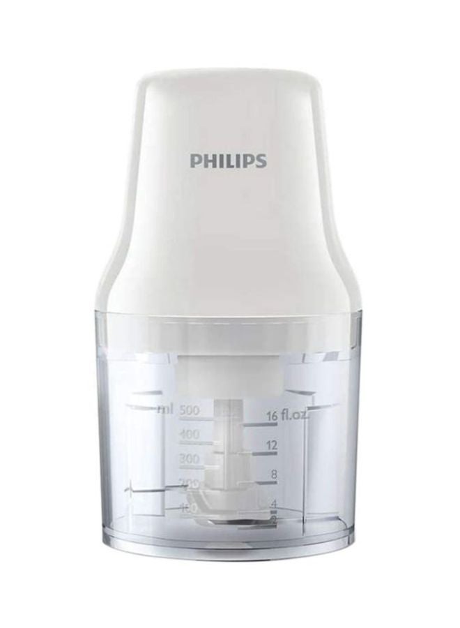 Philips Daily Collection Chopper 0.7 L 450 W HR1393 /HR1393/01 White/Clear - Image 1