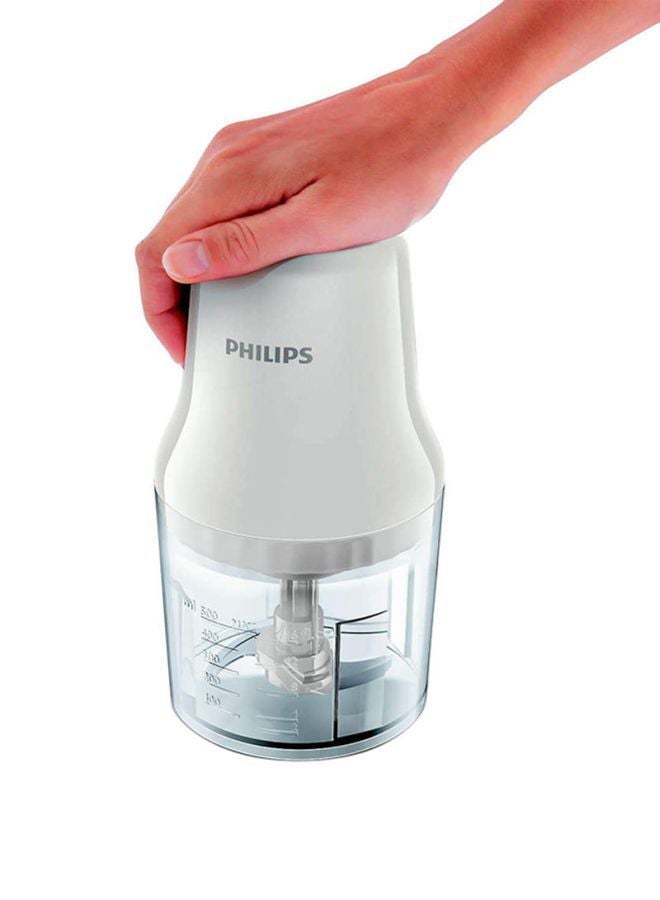 Philips Daily Collection Chopper 0.7 L 450 W HR1393 /HR1393/01 White/Clear - Image 4