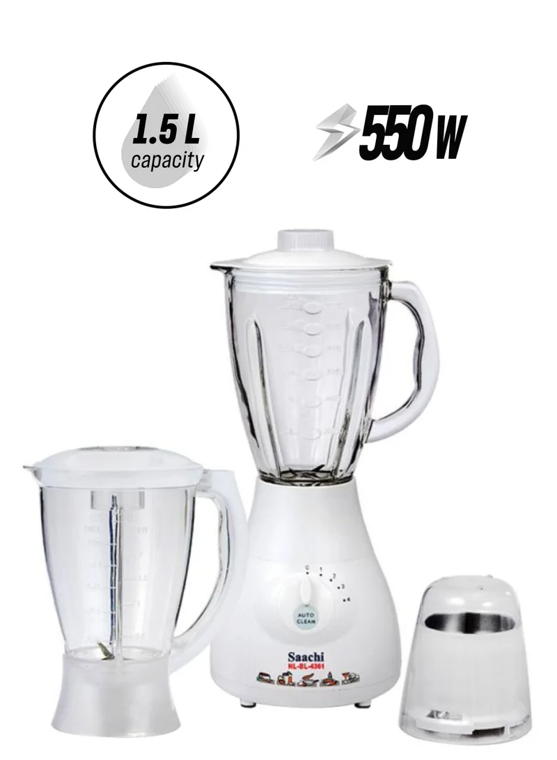 Saachi 3-In-1 Auto Clean Capability Blender