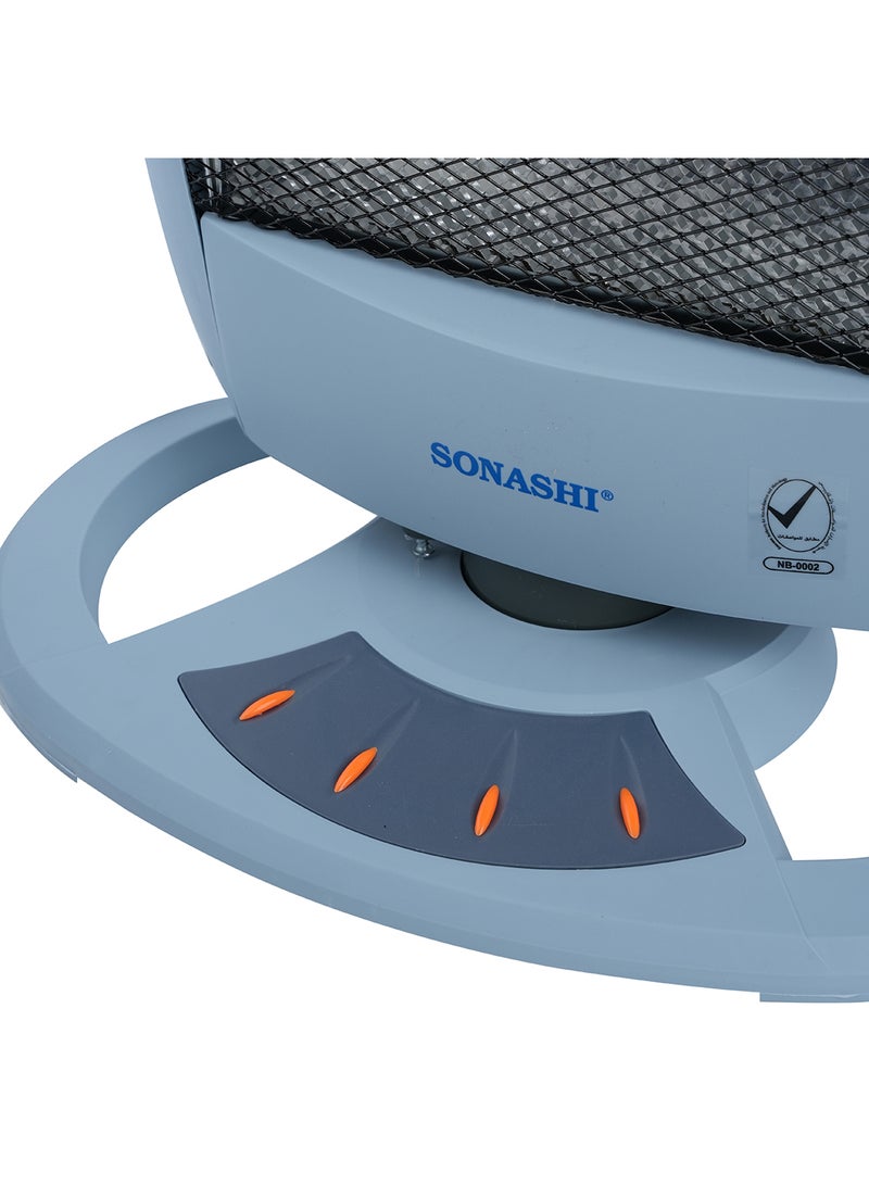 SONASHI - Halogen Heater - High-Performance Heater With 3 Heating Options | Oscillating Function With Tip Over Protection SHH-1000 (BS) - Image 1