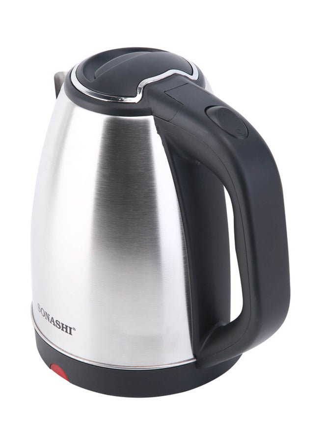 سوناشي غلاية كهربائية بدون سلك 1.8 L 1500 W SKT-1804 أسود/فضي  - Image 2