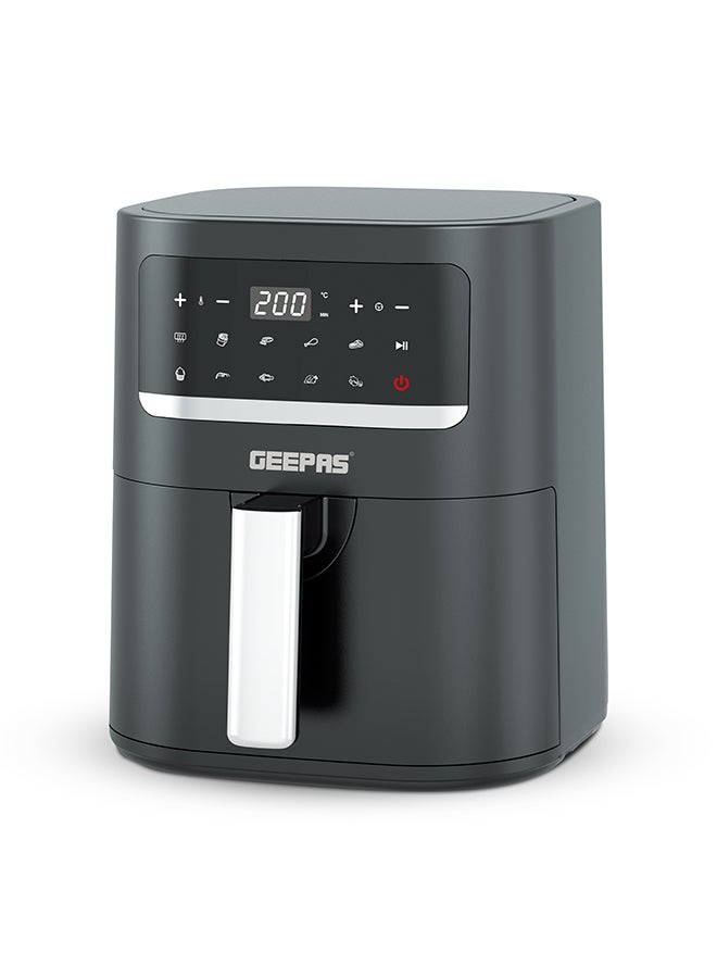 GEEPAS Digital Air Fryer With 10 Preset Cooking Programs, IMD Touch Screen, Vortex Airtrying Technology 3.5 L 1400 W GAF6107 Black  - Image 1