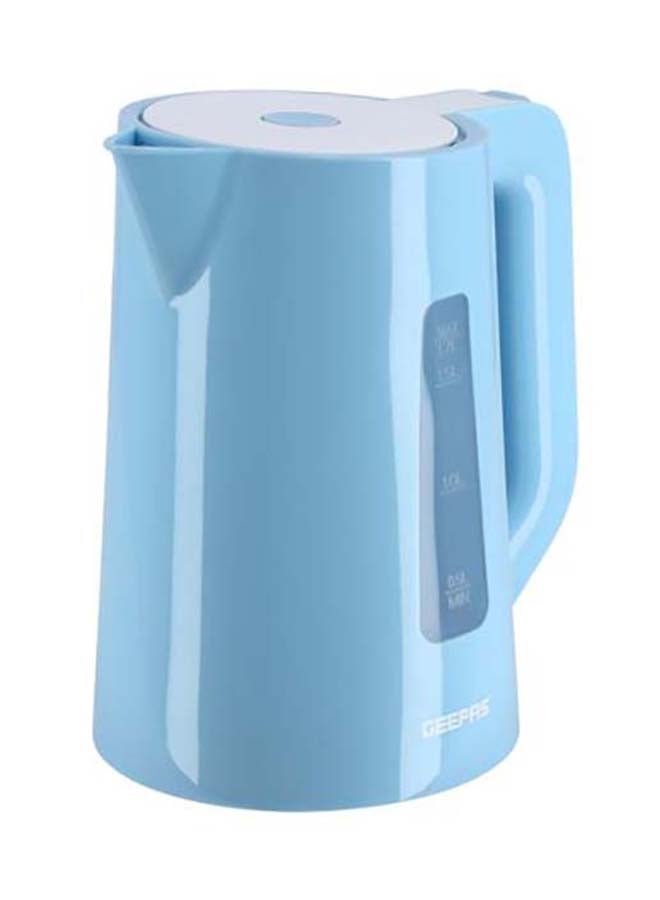 جيباس غلاية مياه كهربائية لاسلكية بقفل أمان مع حماية ضد الغليان الجاف 1.7 L 2200 W GK5449N أزرق - Image 2