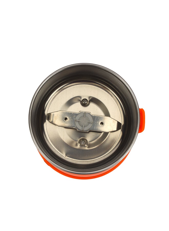 GEEPAS Coffee Grinder, Stainless Steel Cup & Blades| 300W Motor with Overheat Protection | Ideal for Spices, Coffee Beans, Nuts, Dried Fruits, Etc 0.15 kg 300 W GCG5440N Orange  - Image 4