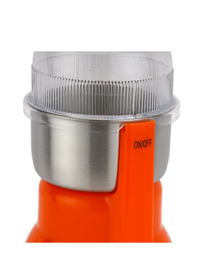 GEEPAS Coffee Grinder, Stainless Steel Cup & Blades| 300W Motor with Overheat Protection | Ideal for Spices, Coffee Beans, Nuts, Dried Fruits, Etc 0.15 kg 300 W GCG5440N Orange  - Image 5