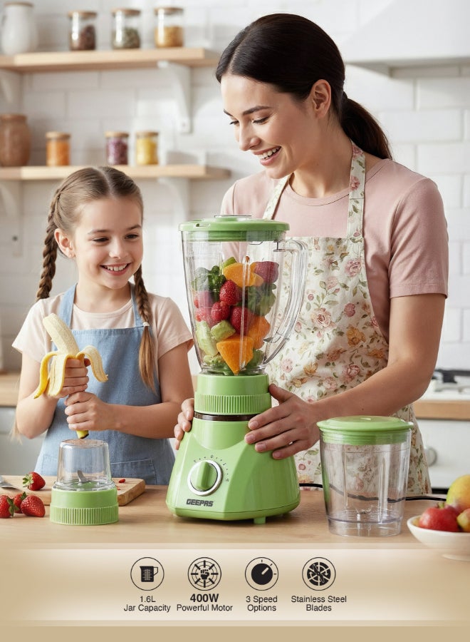 جيباس خلاط وعصارة كهربائية 3 في 1 1.6 L 400 W GSB1514 أخضر - Image 2