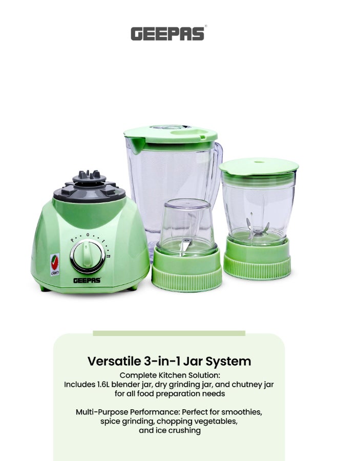 جيباس خلاط وعصارة كهربائية 3 في 1 1.6 L 400 W GSB1514 أخضر - Image 4