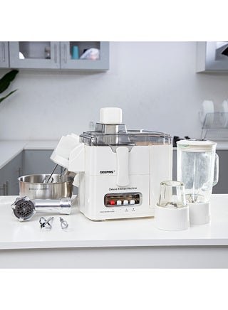 10-in-1 Food Processor & Juicer - Multi-functional Smoothie Maker, Juicer, Compact Electric Blender, Chopper & Grinder | 1.5L Jar, 2-Speed Pulse Function for Ice Crusher | 2 Years Warranty 1.5 L 400 W GSB1650 White - pnsku/N11043809A/45/_/1713784539/3a032475-2f9c-4d6d-a0b3-9092341d77c1