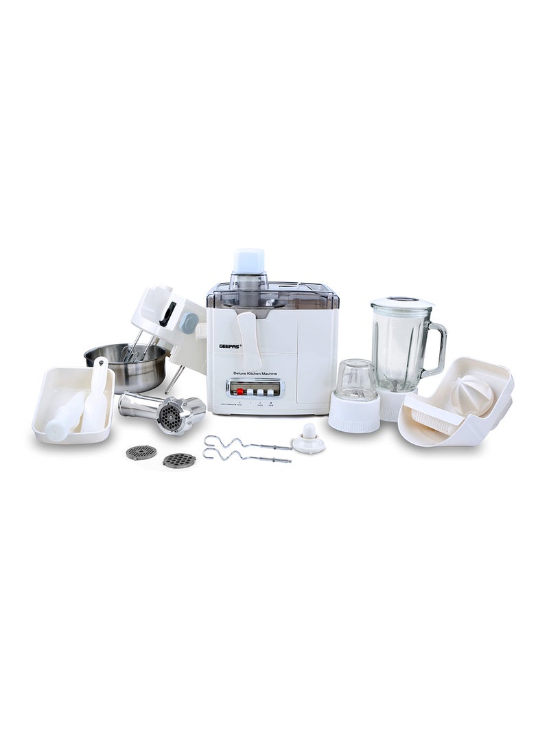 10-in-1 Food Processor & Juicer - Multi-functional Smoothie Maker, Juicer, Compact Electric Blender, Chopper & Grinder | 1.5L Jar, 2-Speed Pulse Function for Ice Crusher | 2 Years Warranty 1.5 L 400 W GSB1650 White