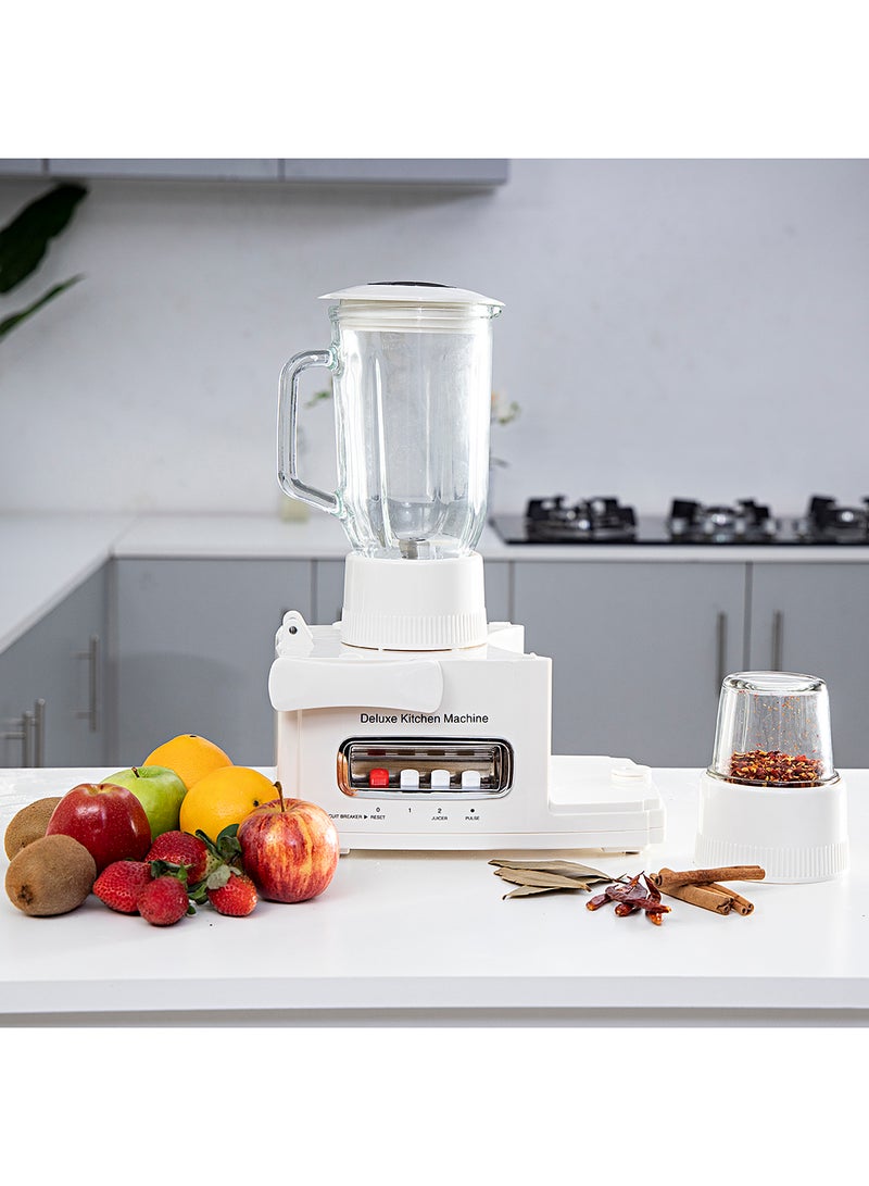 10-in-1 Food Processor & Juicer - Multi-functional Smoothie Maker, Juicer, Compact Electric Blender, Chopper & Grinder | 1.5L Jar, 2-Speed Pulse Function for Ice Crusher | 2 Years Warranty 1.5 L 400 W GSB1650 White