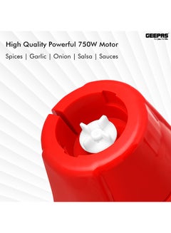 GEEPAS Mixer Grinder With 3 Jars 1.5 L 750 W GSB5081 Dark Orange  - Image 3